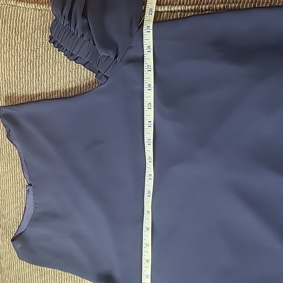 Buckle Black Cold Shoulder Blouse - Picture 10 of 13